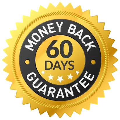 Nuvia 60-day money-back guarantee badge
